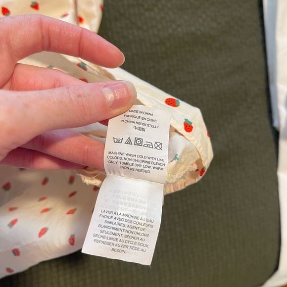 Strawberry Spaghetti Strap babydoll top - Picture 6 of 7